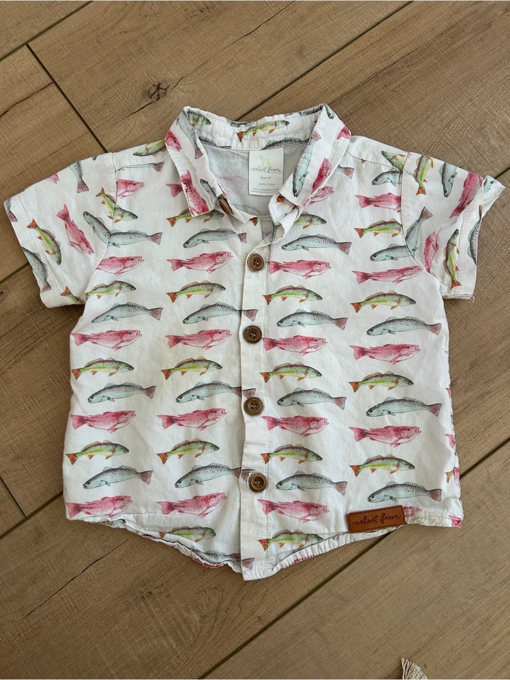 Velvet Fawn Button-Down Redfish Shirt